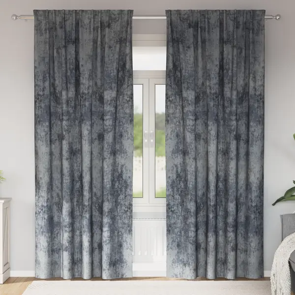 Gossi draperii din catifea 2 buc cu buzunare pentru bagheta argintiu 245x140 cm