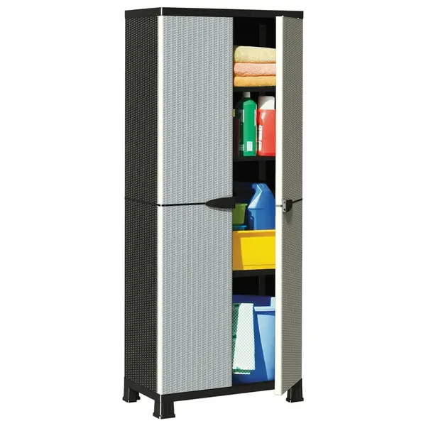 Gossi dulap, 68x39x171,5 cm, design de ratan