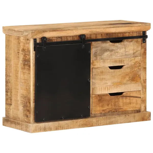 Gossi dulap, 80x30x55 cm, lemn masiv de mango brut