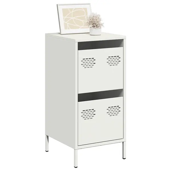 Gossi dulap, alb, 35x39x73,5 cm, otel laminat la rece