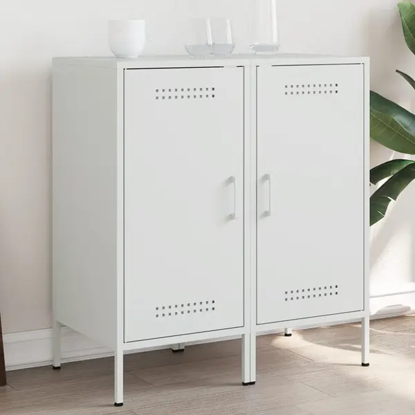 Gossi dulap, alb, 36x39x79 cm, otel laminat la rece