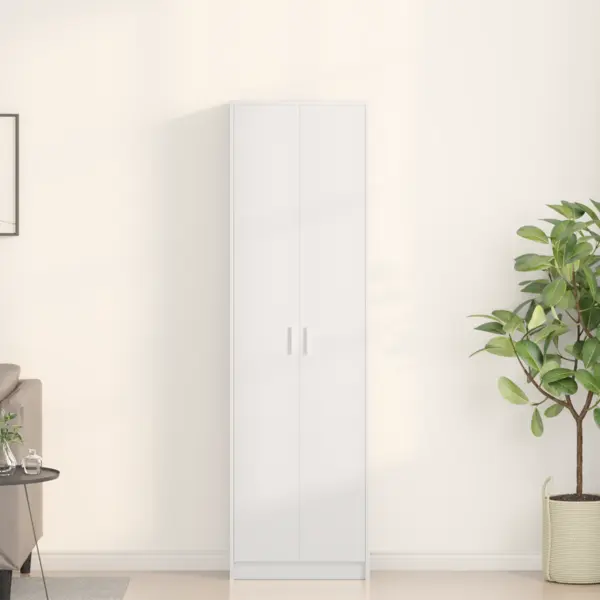 Gossi dulap alb 55x25x189 cm lemn engineered