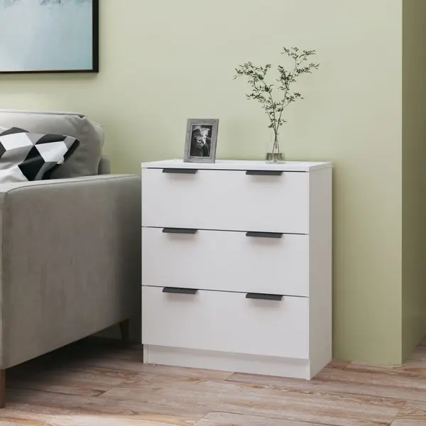 Gossi dulap, alb, 60x30x70 cm, lemn prelucrat