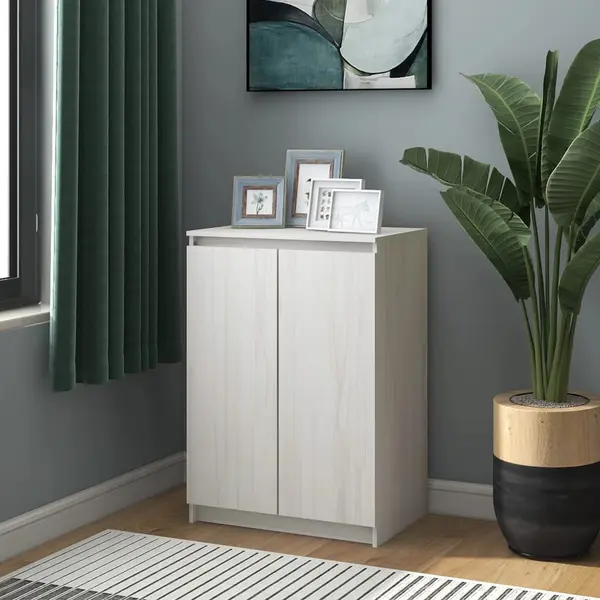Gossi dulap, alb, 60x36x84 cm, lemn masiv de pin