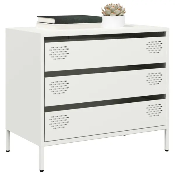 Gossi dulap, alb, 68x39x58,5 cm, otel laminat la rece