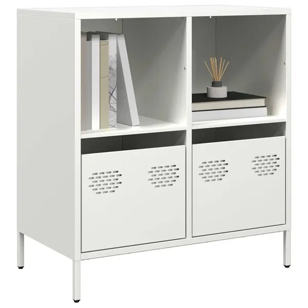 Gossi dulap, alb, 68x39x73,5 cm, otel laminat la rece