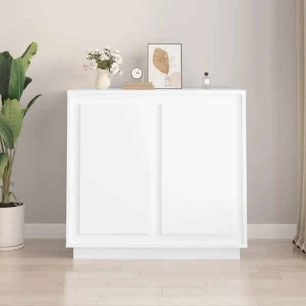 Gossi dulap, alb, 80x34x75 cm, lemn prelucrat
