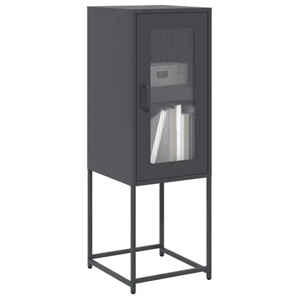 Gossi dulap, antracit, 36x39x107 cm, otel laminat la rece