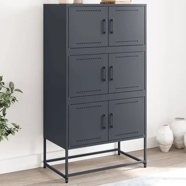 Gossi dulap, antracit, 68,5x38,5x123,5 cm, otel