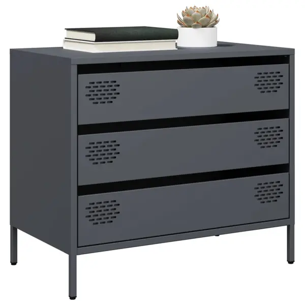 Gossi dulap, antracit, 68x39x58,5 cm, otel laminat la rece