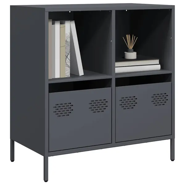 Gossi dulap, antracit, 68x39x73,5 cm, otel laminat la rece