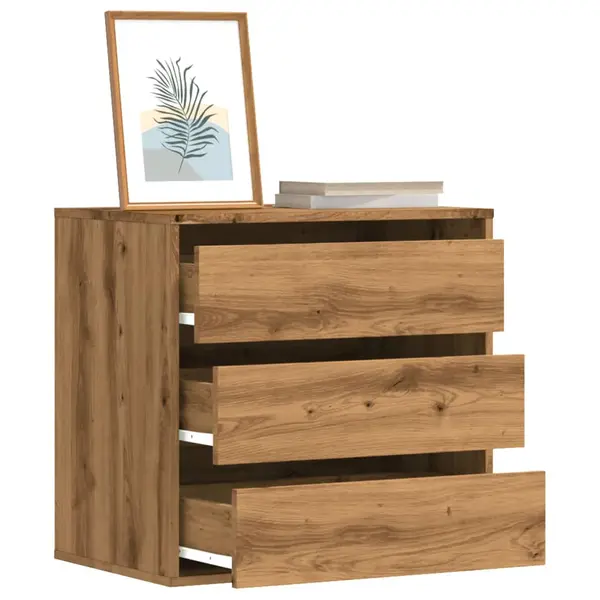 Gossi dulap colt sertare stejar artizanal 60x41x58 cm lemn prelucrat