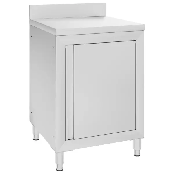 Gossi dulap comercial cu blat de lucru, 60x60x96 cm, otel inoxidabil
