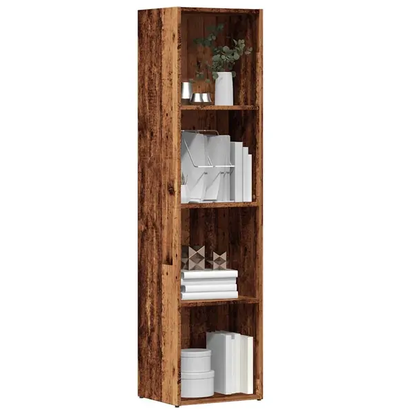Gossi dulap cu carti din lemn vechi 36x30x114 cm din lemn prelucrat