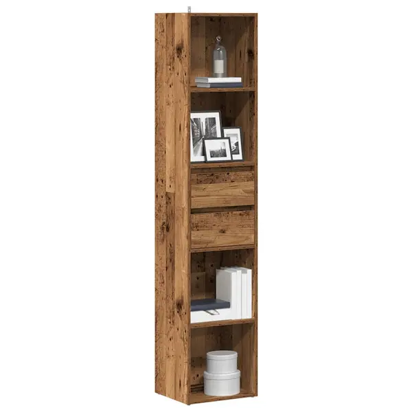 Gossi dulap cu carti din lemn vechi 36x30x171 cm lemn prelucrat