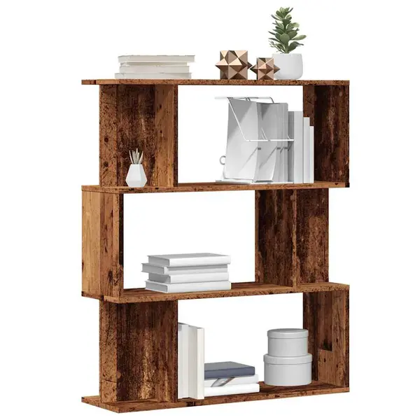 Gossi dulap cu carti din lemn vechi 80x24x96 cm lemn prelucrat