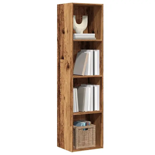 Gossi dulap cu carti/dulap tv lemn vechi 36x30x143cm lemn prelucrat