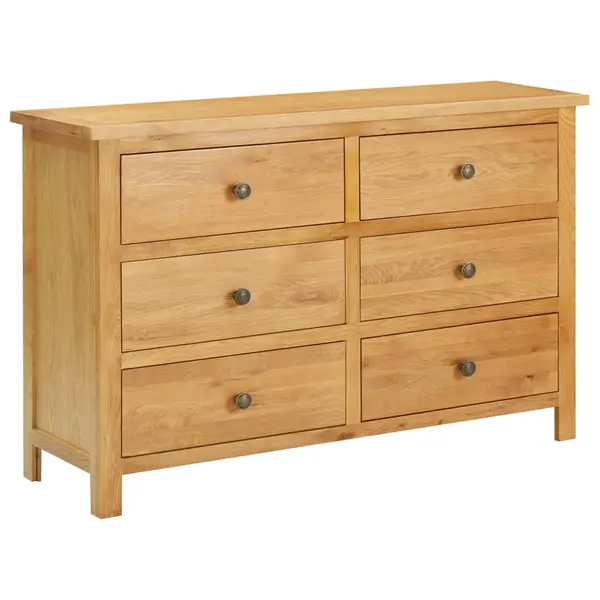 Gossi dulap cu sertare, 105 x 33,5 x 73 cm, lemn masiv stejar