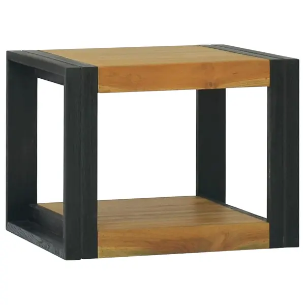 Gossi dulap de baie suspendat, 45x45x35 cm, lemn masiv de tec