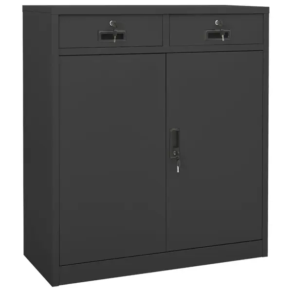 Gossi dulap de birou, antracit, 90x40x102 cm, otel