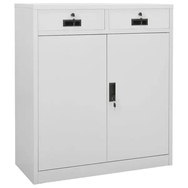 Gossi dulap de birou, gri deschis, 90x40x102 cm, otel