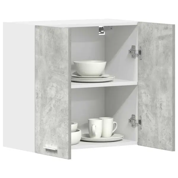 Gossi dulap de bucatarie gri beton 60x31x60 cm lemn de prelucrat