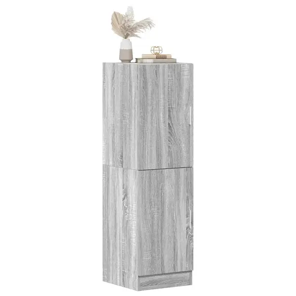 Gossi dulap de bucatarie, gri sonoma, 38x41,5x131,5 cm lemn prelucrat