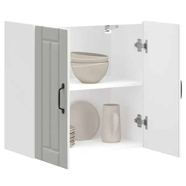 Gossi dulap de bucatarie „lucca” lemn prelucrat alb