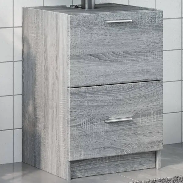 Gossi dulap de chiuveta, gri sonoma, 40x37x59 cm, lemn prelucrat