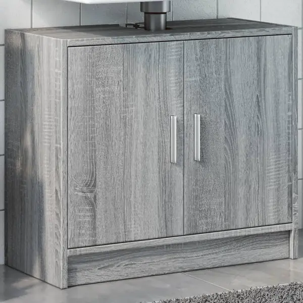 Gossi dulap de chiuveta, gri sonoma, 63x29x55 cm, lemn prelucrat