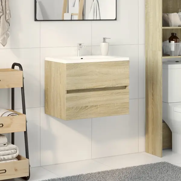 Gossi dulap de chiuveta, stejar sonoma, 60 x 38,5 x 45 cm, pal