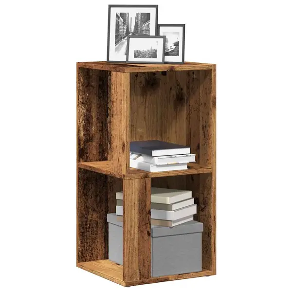 Gossi dulap de colt din lemn vechi 33x33x67 cm din lemn prelucrat