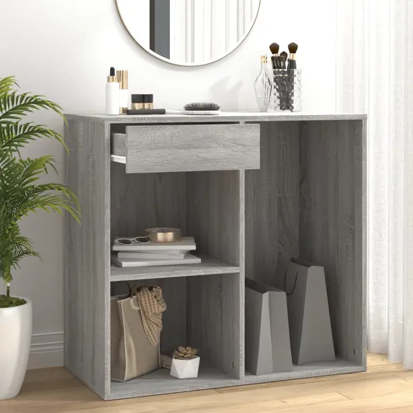 Gossi dulap de cosmetice, gri sonoma, 80x40x75 cm, lemn prelucrat
