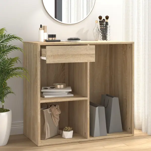 Gossi dulap de cosmetice, stejar sonoma, 80x40x75 cm, lemn prelucrat