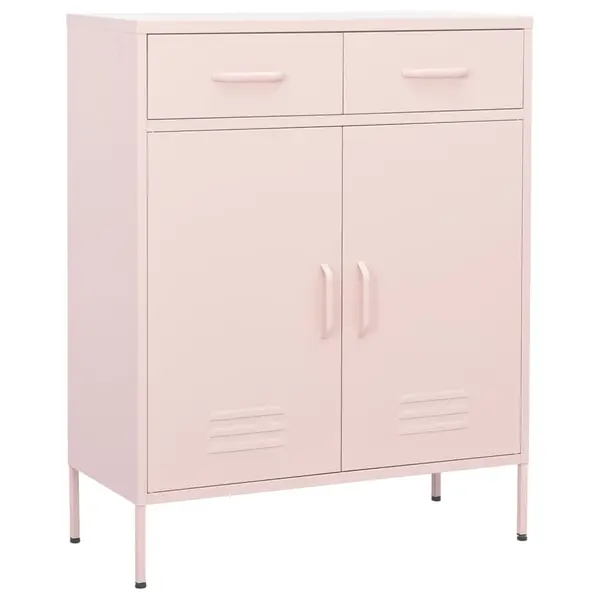 Gossi dulap de depozitare, roz, 80x35x101,5 cm, otel
