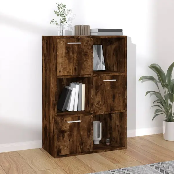 Gossi dulap de depozitare, stejar fumuriu, 60x29,5x90 cm