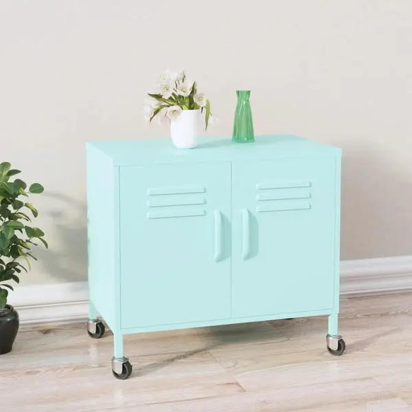 Gossi dulap de depozitare, verde menta, 60x35x56 cm, otel