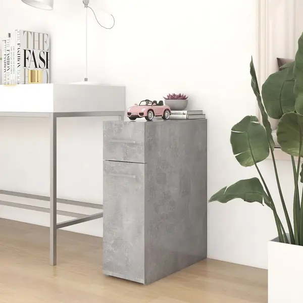 Gossi dulap de farmacie, gri beton, 20x45,5x60 cm, pal