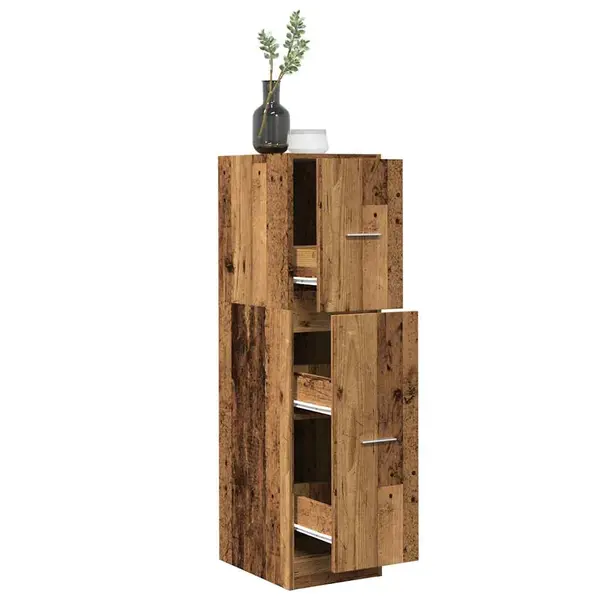 Gossi dulap de farmacie, lemn vechi, 30x41x118 cm, lemn prelucrat