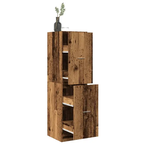 Gossi dulap de farmacie, lemn vechi, 40x41x144,5 cm, lemn prelucrat