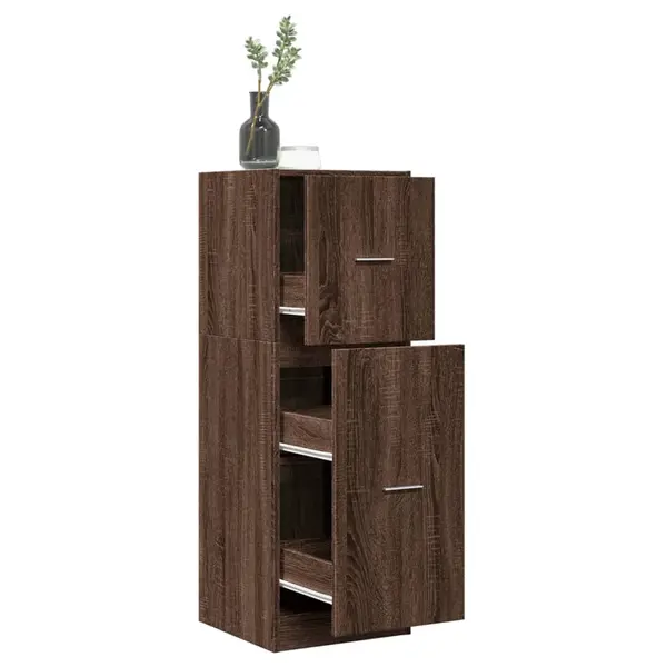 Gossi dulap de farmacie, stejar maro, 40x41x118 cm, lemn prelucrat