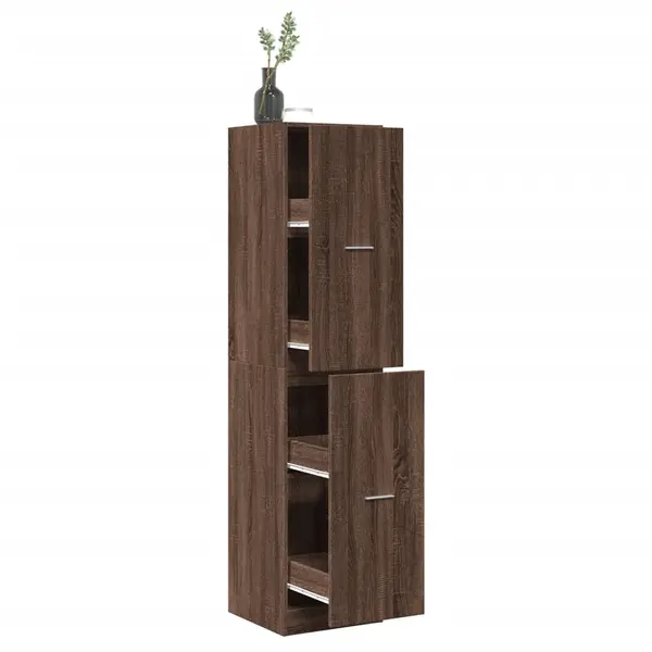 Gossi dulap de farmacie, stejar maro, 40x41x174,5 cm, lemn prelucrat
