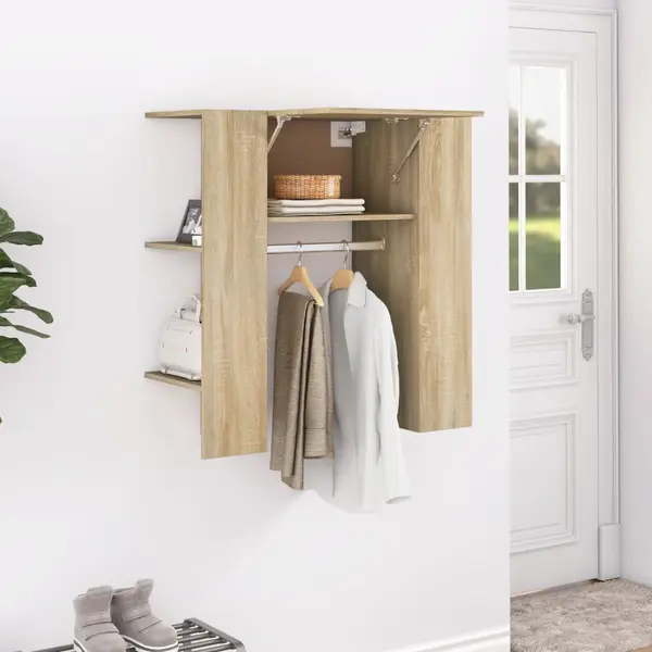 Gossi dulap de hol, stejar sonoma, 97,5x37x99 cm, lemn prelucrat
