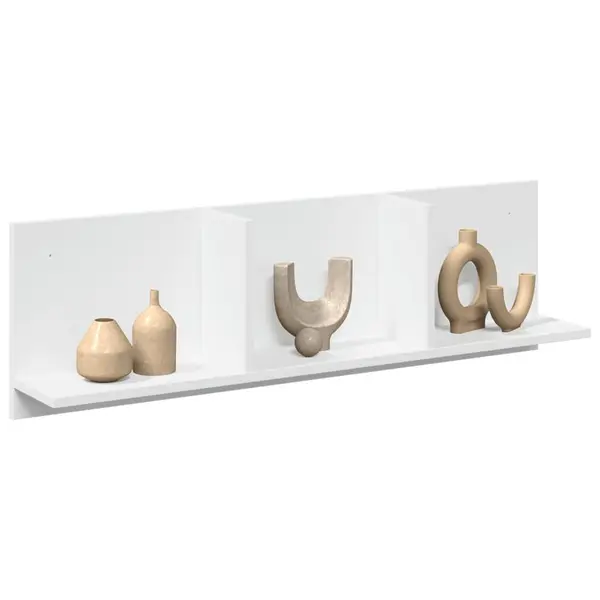 Gossi dulap de perete, alb, 100x16,5x30 cm, lemn prelucrat