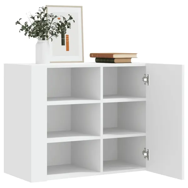 Gossi dulap de perete, alb, 75x35x60 cm, lemn prelucrat
