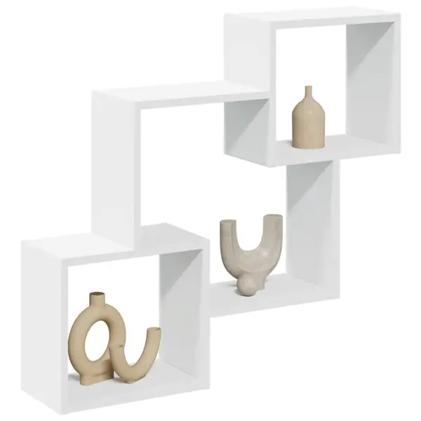 Gossi dulap de perete, alb, 78x18x71 cm, lemn prelucrat