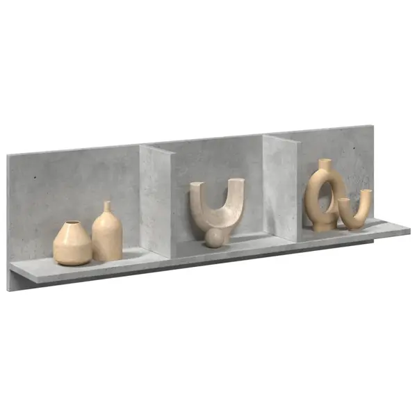 Gossi dulap de perete, gri beton, 100x16,5x30 cm, lemn prelucrat