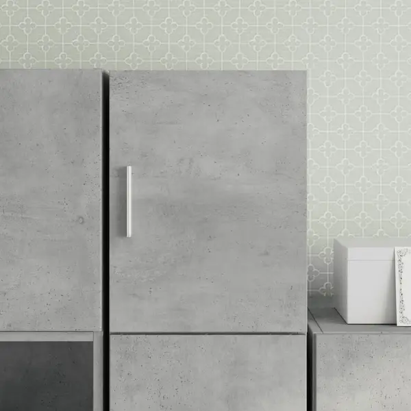 Gossi dulap de perete, gri beton, 30x42,5x40 cm, lemn prelucrat