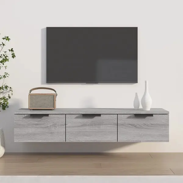 Gossi dulap de perete, gri sonoma, 102x30x20 cm, lemn compozit