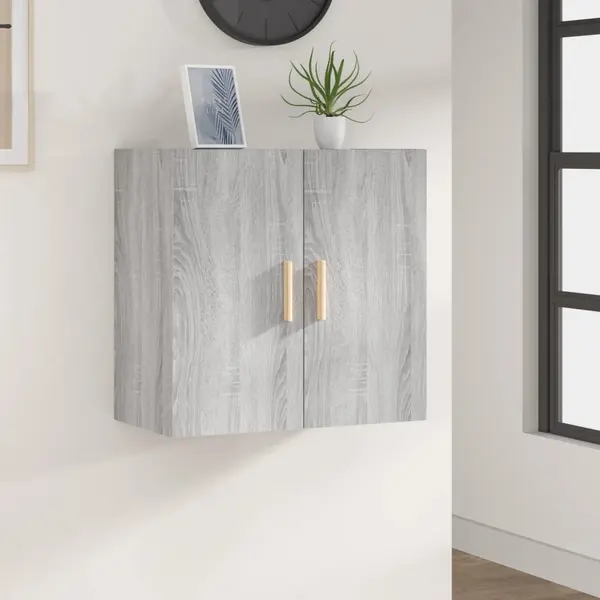Gossi dulap de perete, sonoma gri, 60x30x60 cm, lemn prelucrat